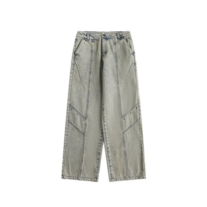 Faelynn | Jeans retro lavati alla moda per uomo e donna