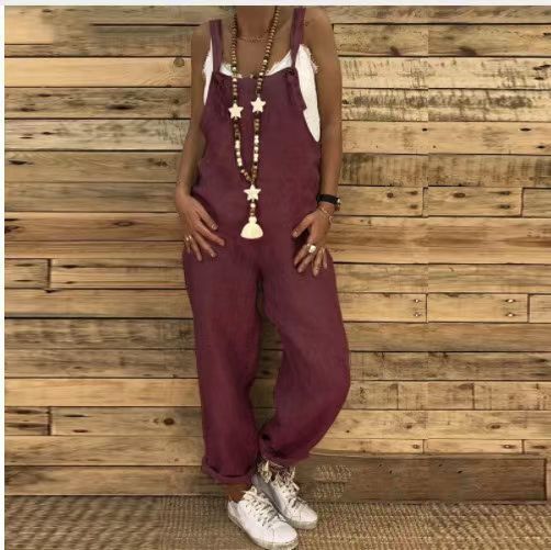 Mila - Women's linen jumpsuit