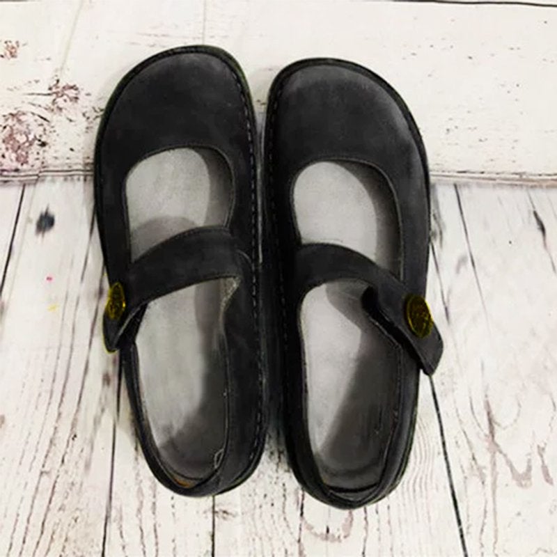 Elisa - Scarpe Mary Jane in pelle scamosciata