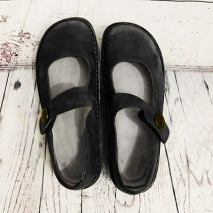 Elisa - Scarpe Mary Jane in pelle scamosciata
