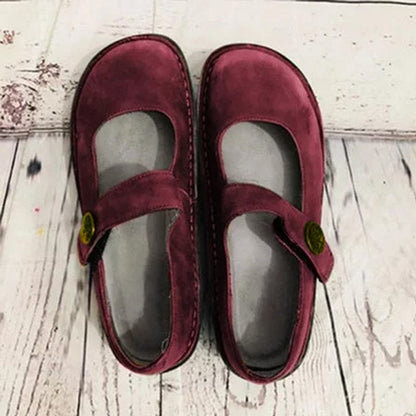 Elisa - Scarpe Mary Jane in pelle scamosciata
