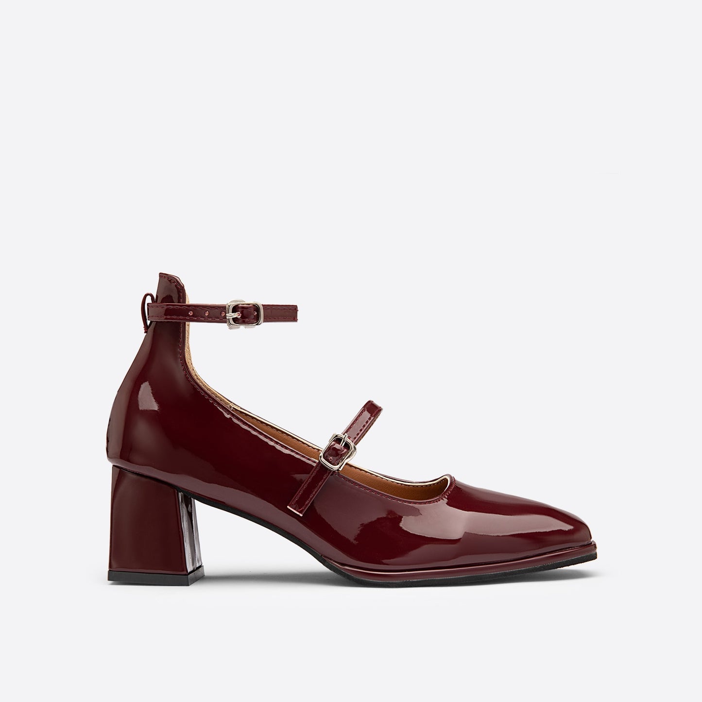 Verlisse™ | Double Strap Patent Block Heels