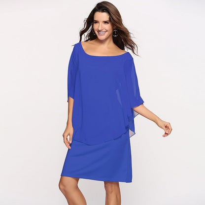 Women's Layered Chiffon Dress Ivyshape
