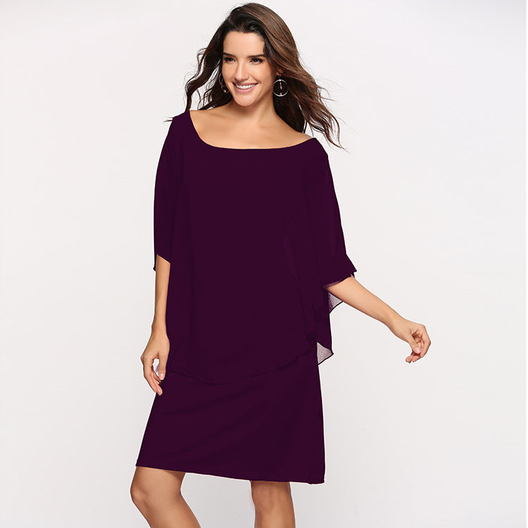 Women's Layered Chiffon Dress Ivyshape
