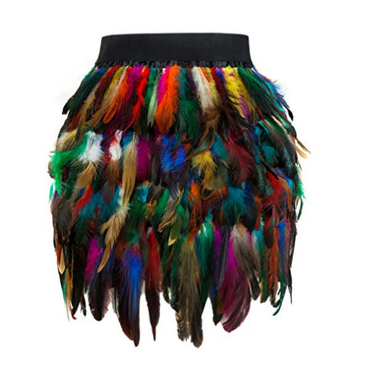 Ladies Feather Skirt Ivyshape