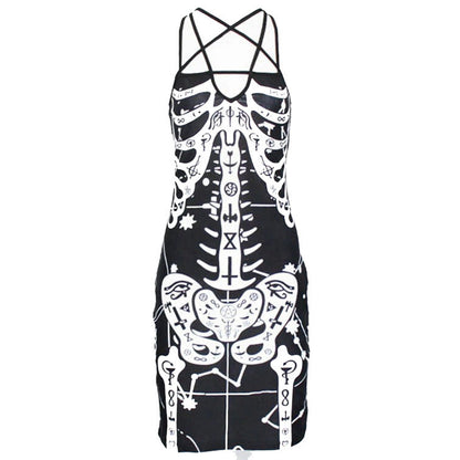 Women Graphic Print Bodycon Midi Dress Ivyshape