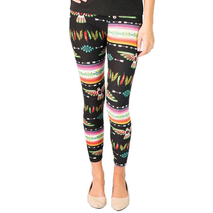 Women's Printed Stretch Leggings Ivyshape
