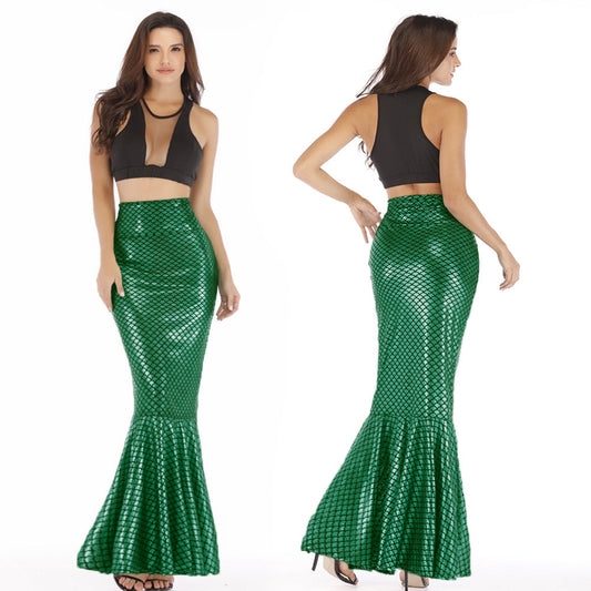 Women's Mermaid Tail Maxi Skirt Ivyshape