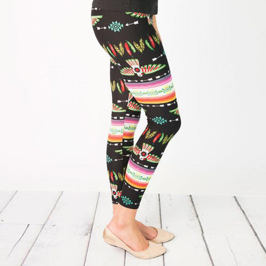Women's Printed Stretch Leggings Ivyshape