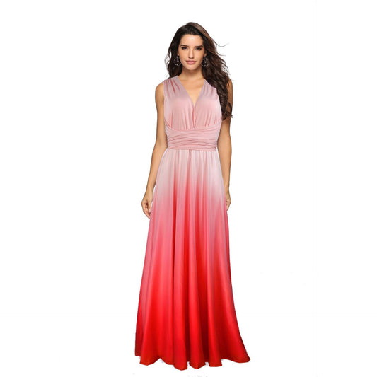 Women's Elegant Ombre Maxi Dress Ivyshape