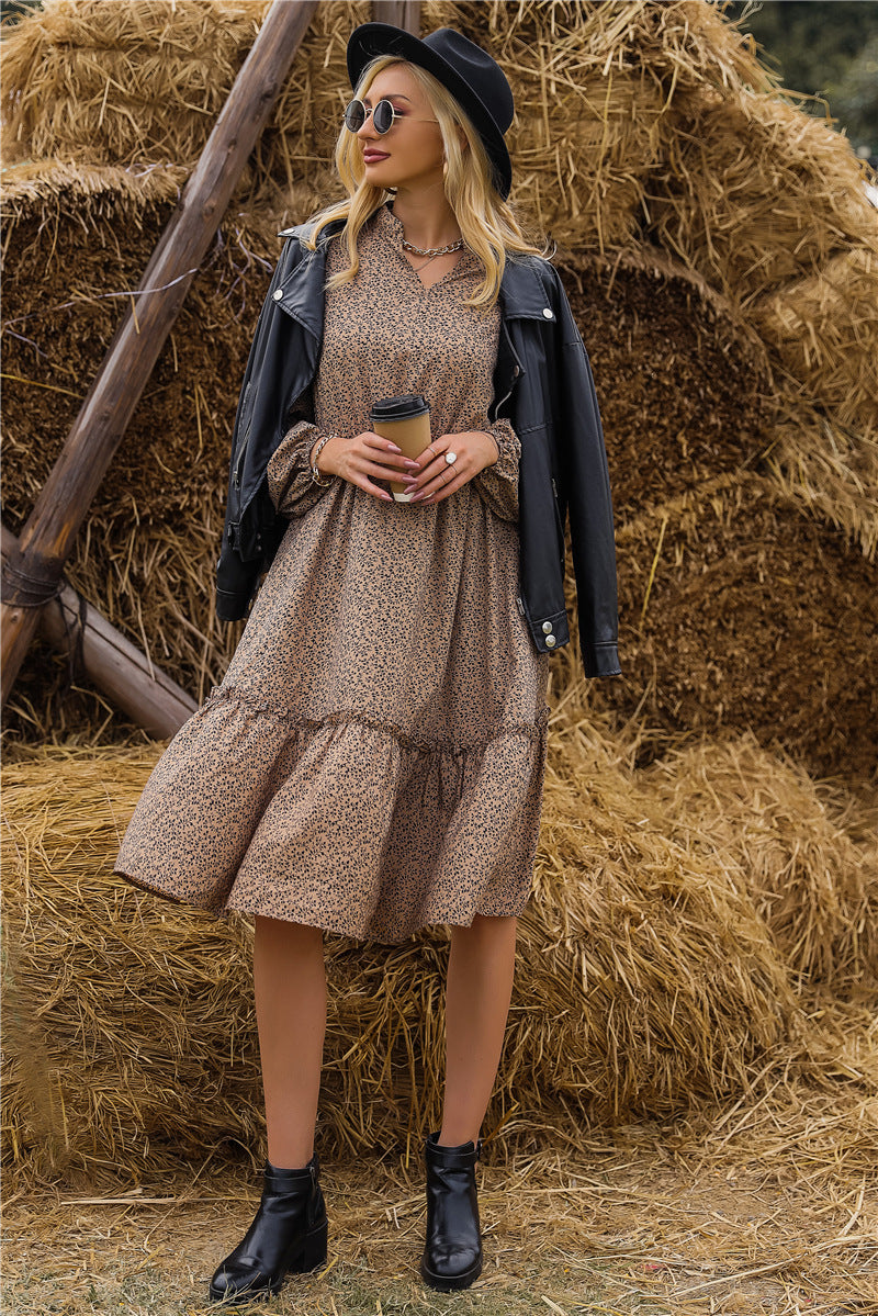 Elena - Abito boho a maniche lunghe
