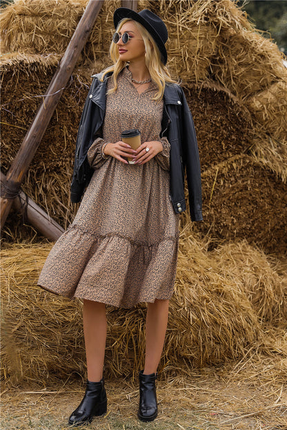 Elena - Abito boho a maniche lunghe