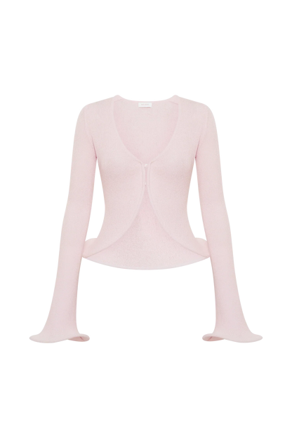 Virelle™ | Sculpted Knit Ripple Hem Top & Skirt Set