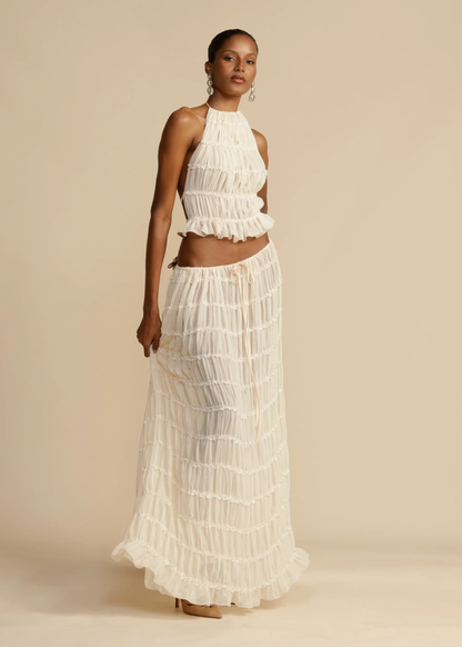 Solene™ | Backless Pleated Set