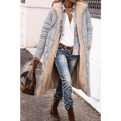 Allure | Wendbarer Sherpa-Mantel mit Kapuze