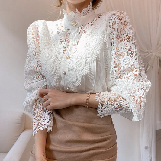 Isabella - Camicetta elegante in pizzo