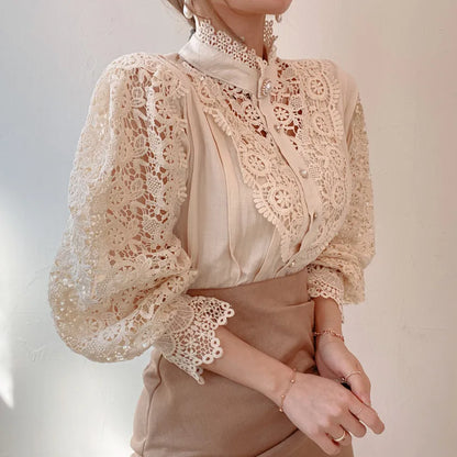 Isabella - Camicetta elegante in pizzo