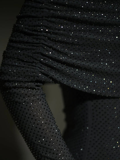 Lumina™ | Rhinestone Off-Shoulder Evening Gown