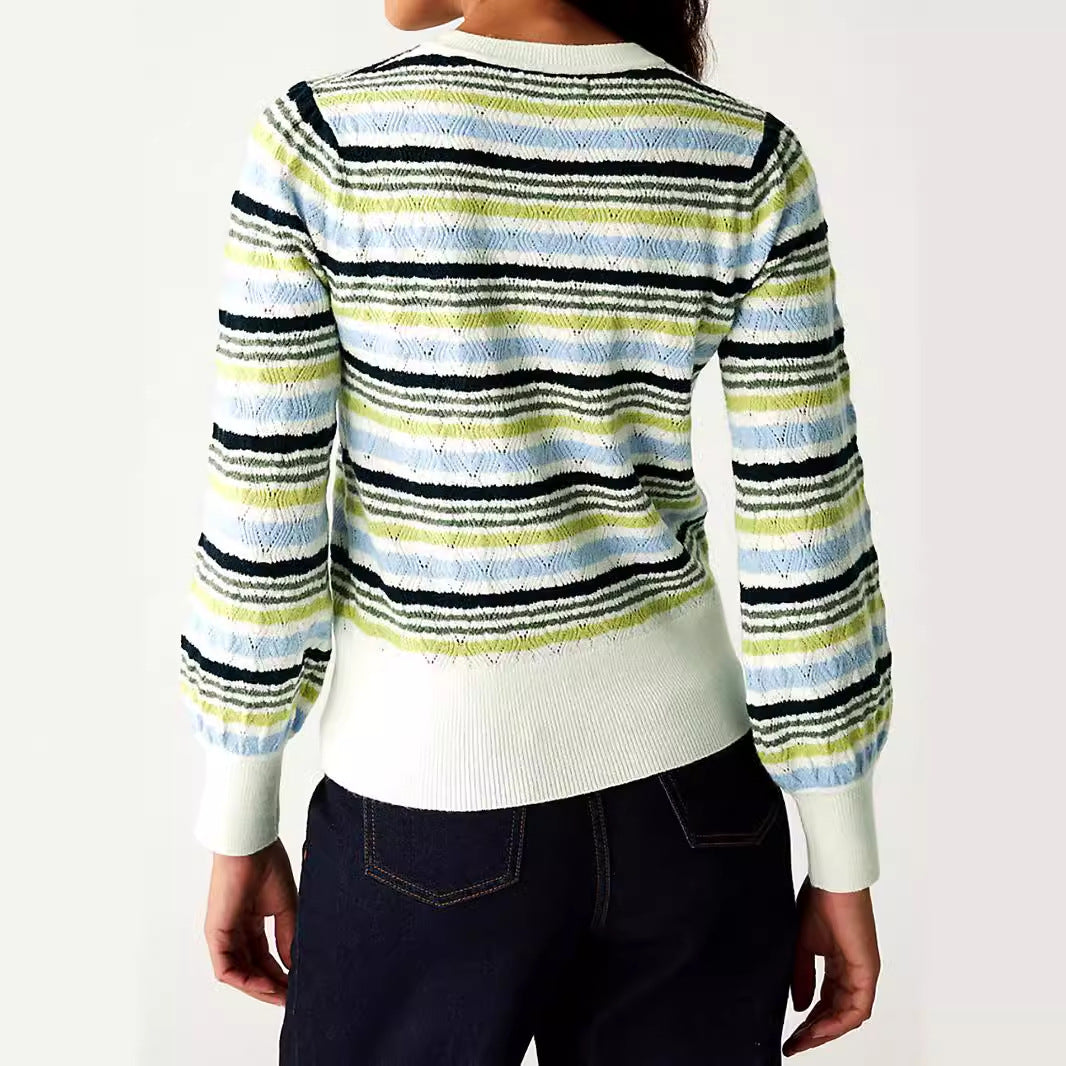 Women striped pullover Ivyshape