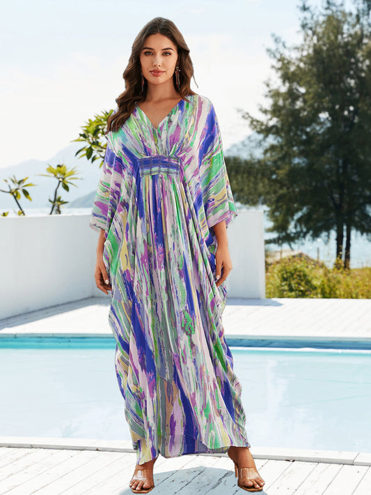 Women's Long Beach Robe with Flowing Silhouette Ivyshape