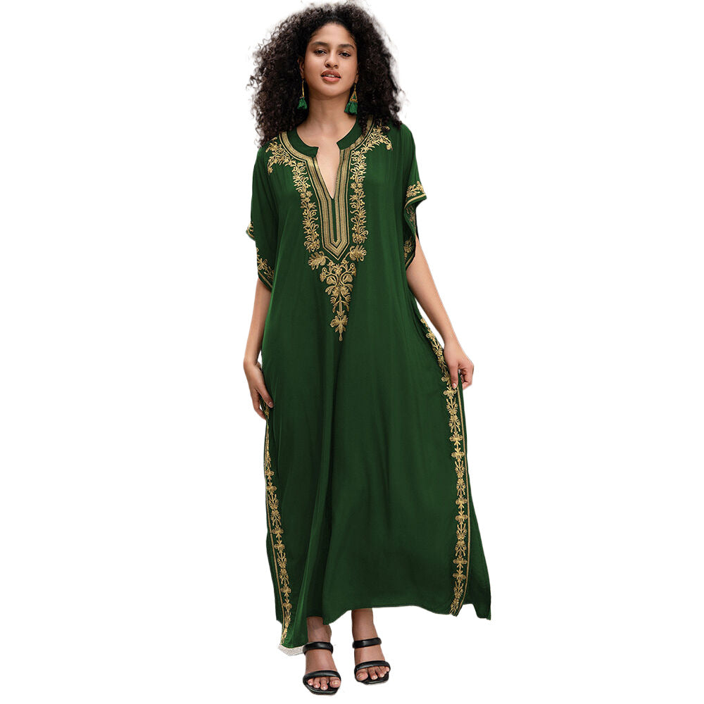 Ladies Elegant Kaftan with intricate embroidery details Ivyshape