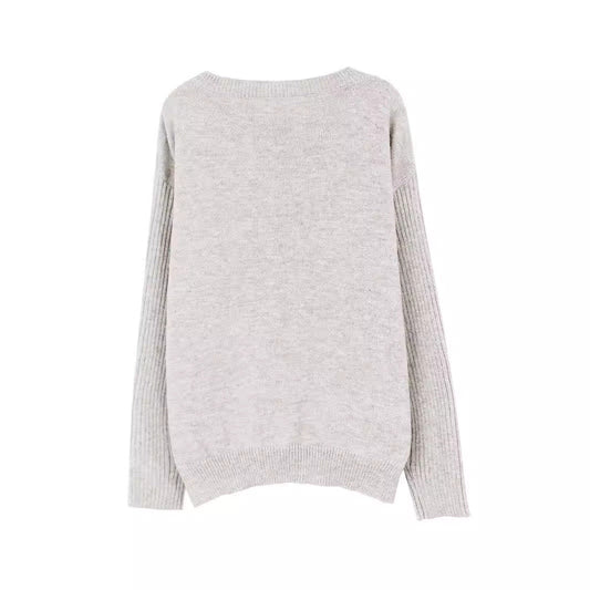 Women's casual oversized sweatshirt with star motif Ivyshape