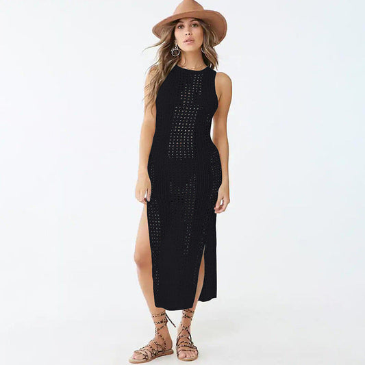 Women’s Maxi Dress with Refined Crochet Pattern Ivyshape