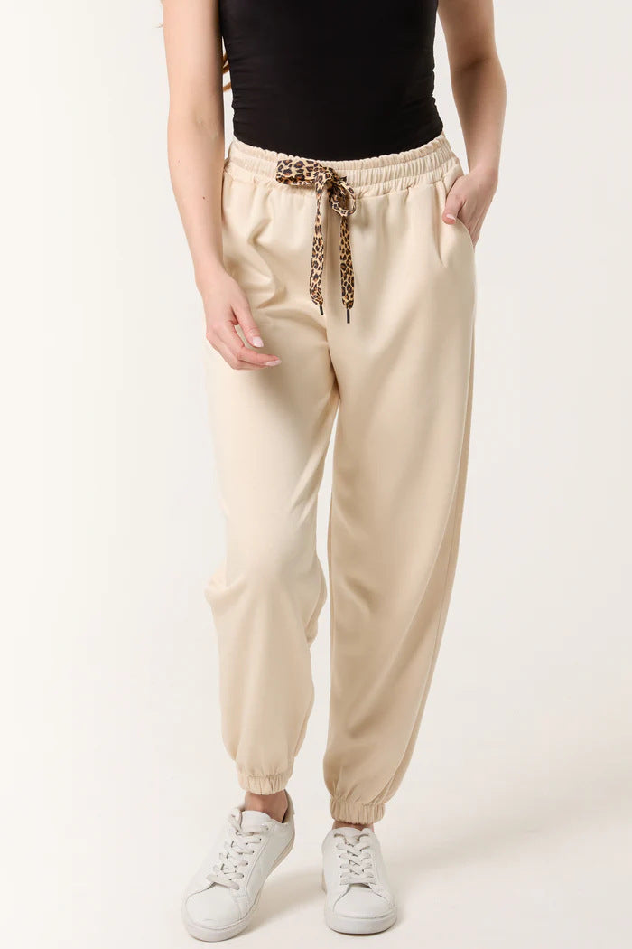 Women's Relaxed Fit Jogging Pants with Drawstring Ivyshape