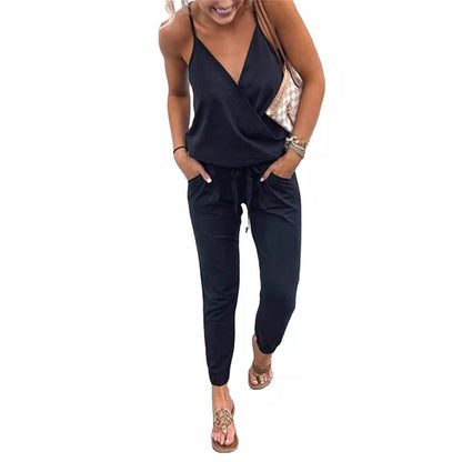 Women's casual jumpsuit with adjustable straps Ivyshape