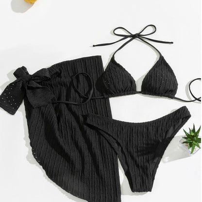 Women's Triangle Bikini Set with Airy Wrap Tube Ivyshape