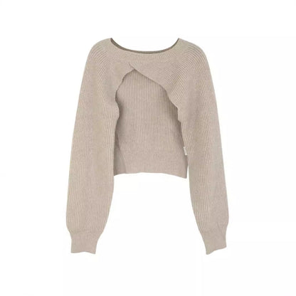 Ladies Fashionable Knit Sweater Ivyshape