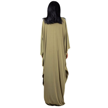 Ladies Maxi Kaftan with flowing cut and wide sleeves Ivyshape