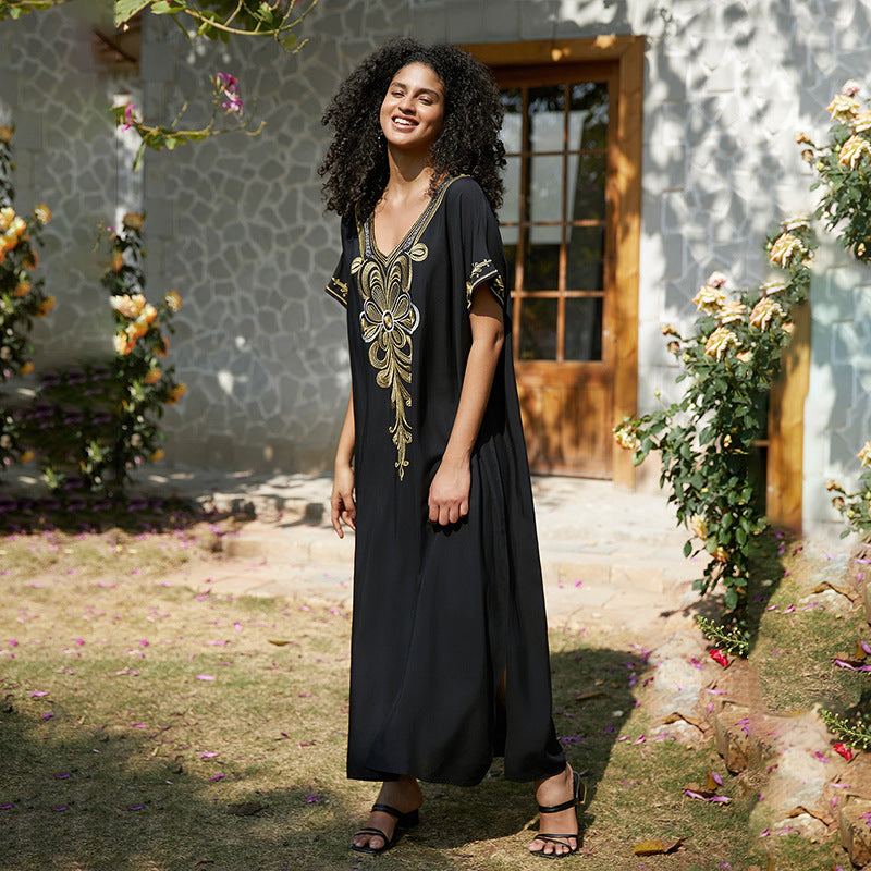 Women's Kaftan with intricate embroidery design Ivyshape