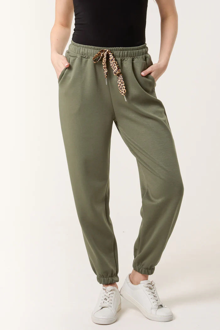 Women's Relaxed Fit Jogging Pants with Drawstring Ivyshape