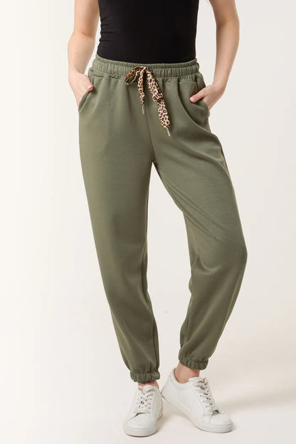 Women's Relaxed Fit Jogging Pants with Drawstring Ivyshape