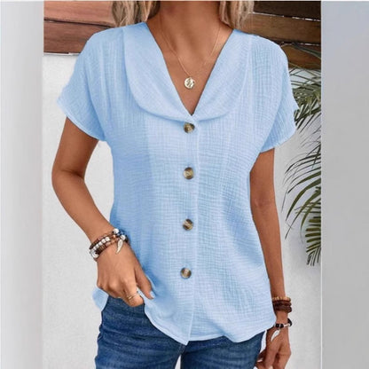Women’s lightweight blouse with button details Ivyshape