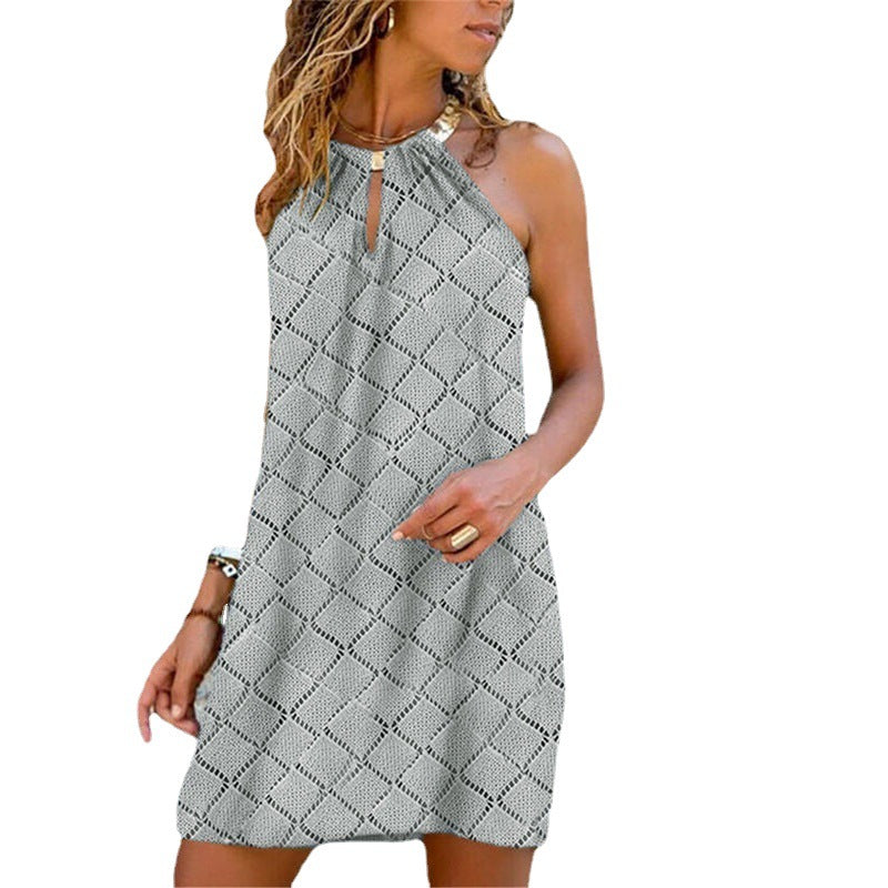 Women sleeveless summer dress Ivyshape