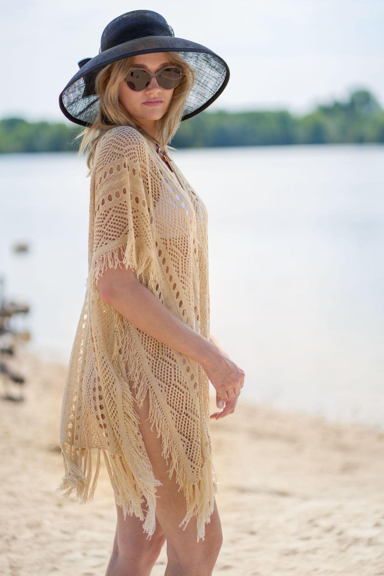 Women's crochet beach layers with fringes Ivyshape
