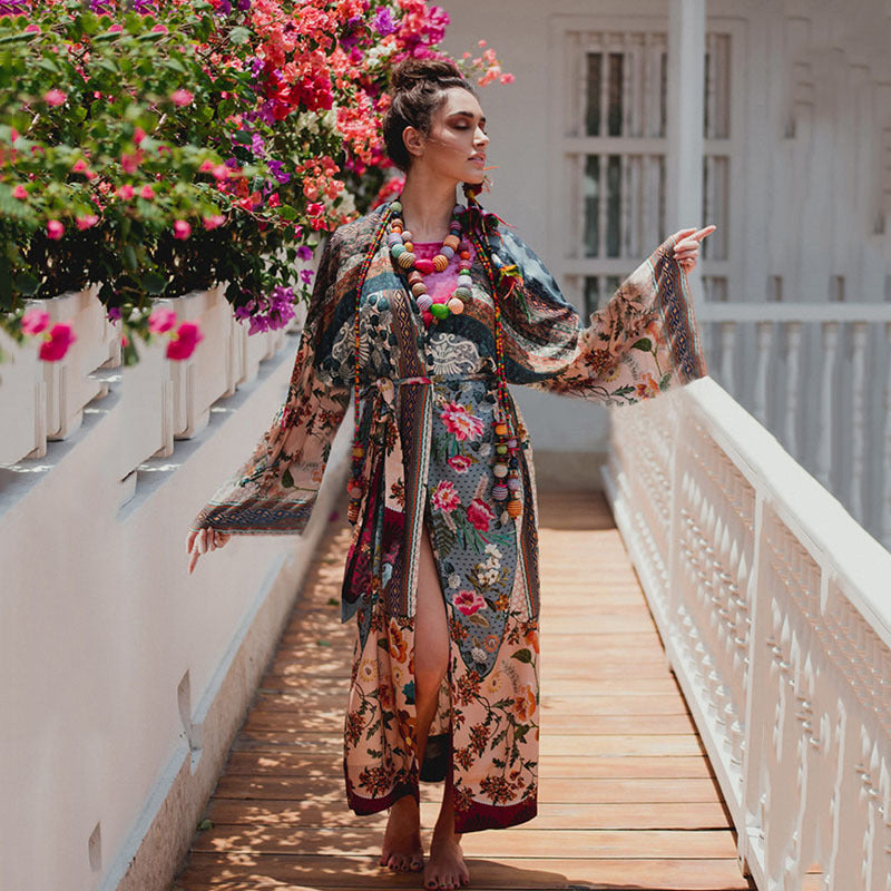 Women Kimono-Style Bathrobe Ivyshape