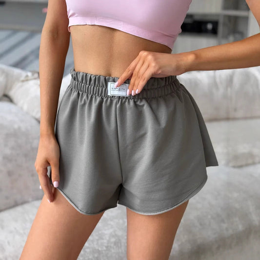 Women's High-Waisted Loose-Fitting Lounge Shorts Ivyshape