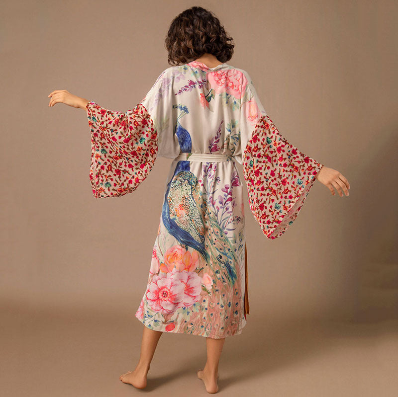 Women’s Kimono with Floral Patterns Ivyshape