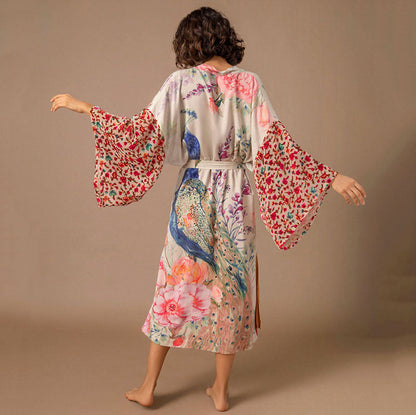 Women’s Kimono with Floral Patterns Ivyshape