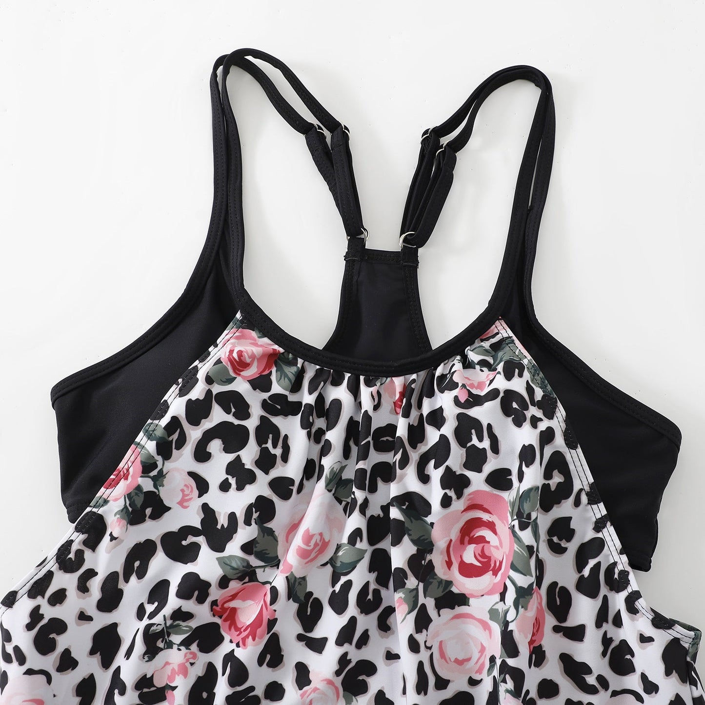 Women’s Tankini with floral print and sporty cut Ivyshape