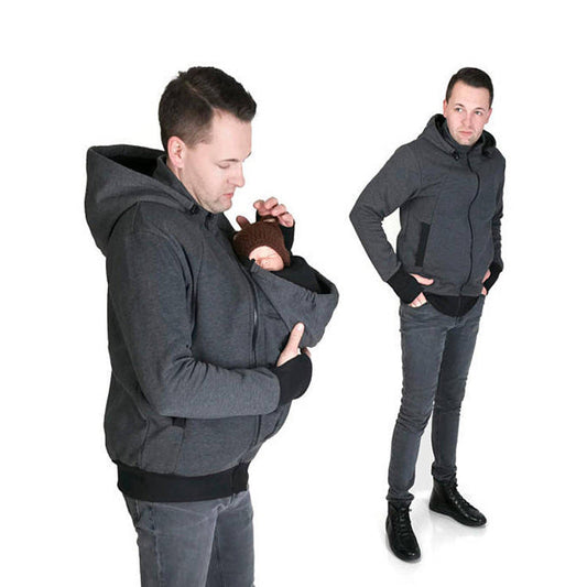 Men's Multifunctional Carry Jacket with Removable Baby Insert Ivyshape