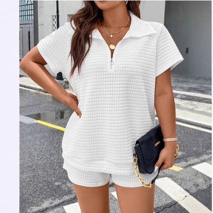 Women's Short Jumpsuit with Zipper Ivyshape