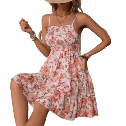 Ladies summer dress in flower design Ivyshape