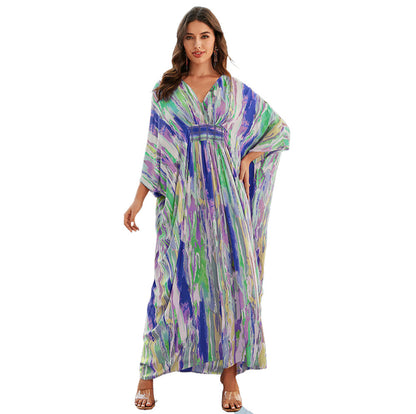 Women's Long Beach Robe with Flowing Silhouette Ivyshape