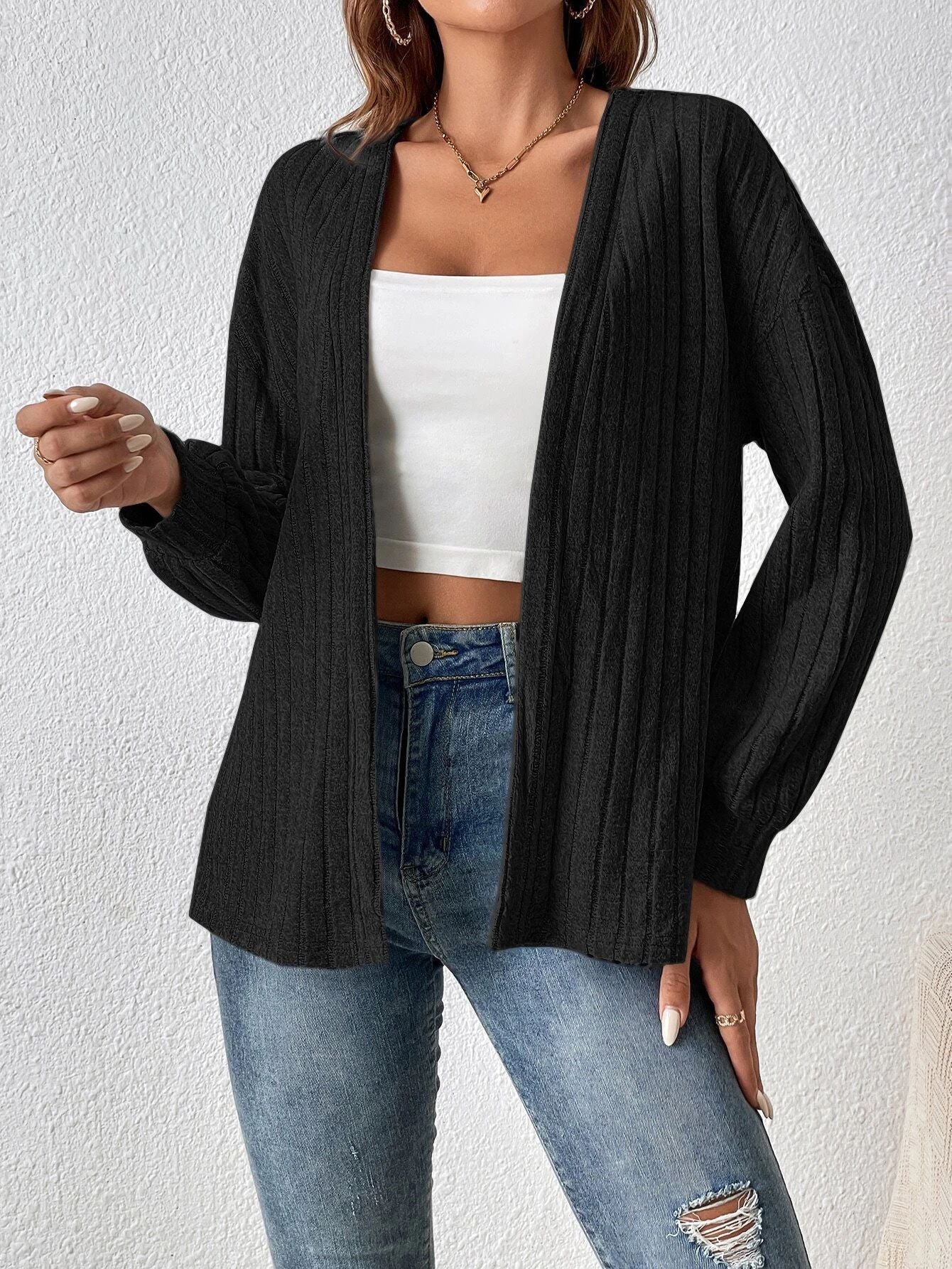 Women's cardigan in casual oversized style Ivyshape