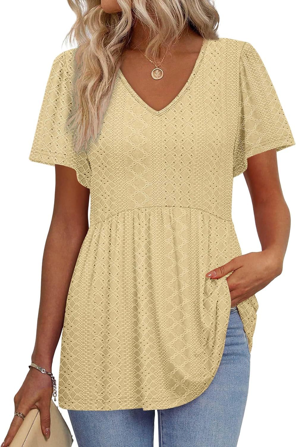 Women structured peplum top Ivyshape