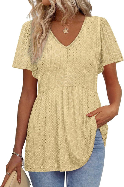 Women structured peplum top Ivyshape